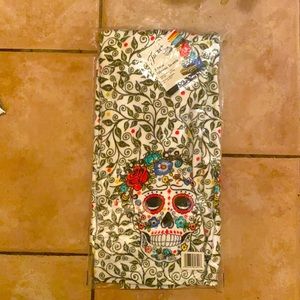 Sugar Skull Fiesta Kitchen Towels (2 Pack) and Sugar Skull Large Tote
